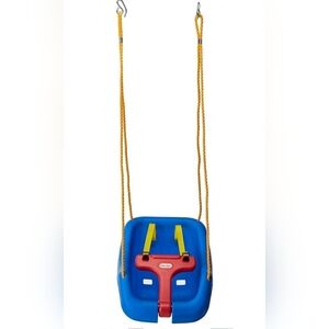 Blue and Red Toddler Swing